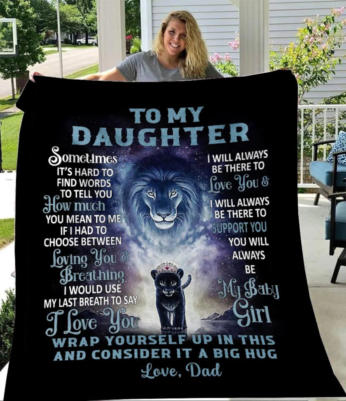 Special Gift For Your Daughter Blanket - From Dad (SKUB10-91)
