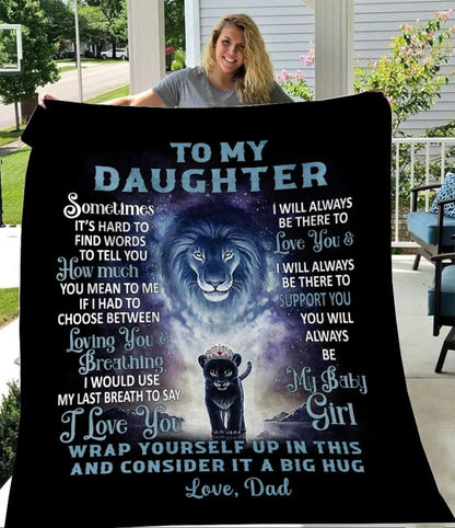 Special Gift For Your Daughter Blanket - From Dad (SKUB10-91)