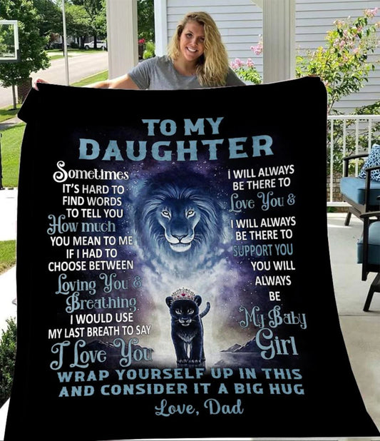 Special Gift For Your Daughter Blanket - From Dad (SKUB10-91)