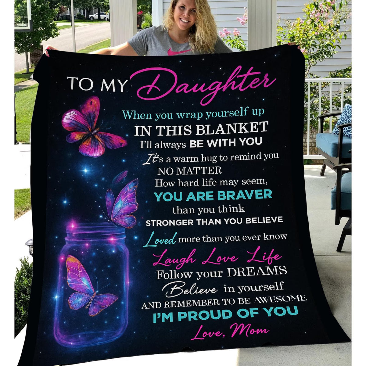 Special Gift For Your Daughter Blanket - From Mom Blanket
