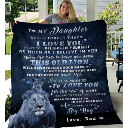 Special Gift For Your Daughter Blanket - From Dad