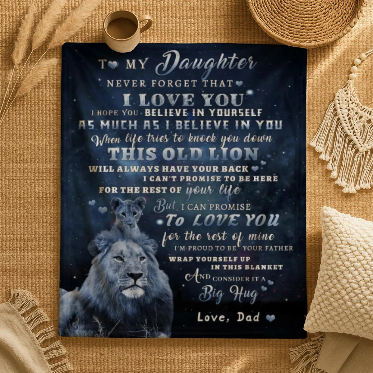 Special Gift For Your Daughter Blanket - From Dad