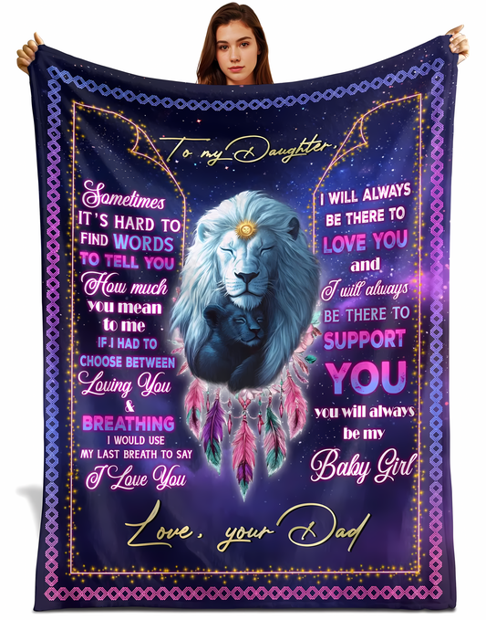 Special For Beautiful Daughter Gift Blanket - From Dad