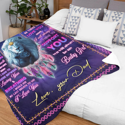 Special For Beautiful Daughter Gift Blanket - From Dad