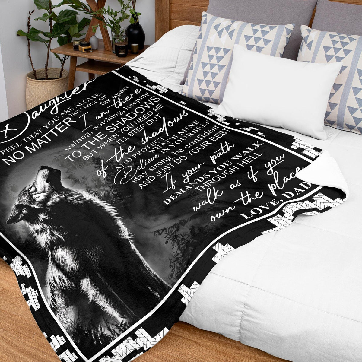 Special For Beautiful Daughter Gift Blanket - From Dad