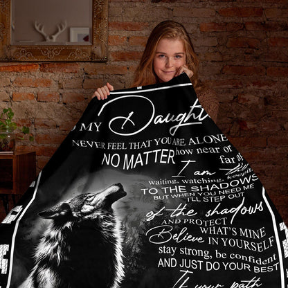Special For Beautiful Daughter Gift Blanket - From Dad