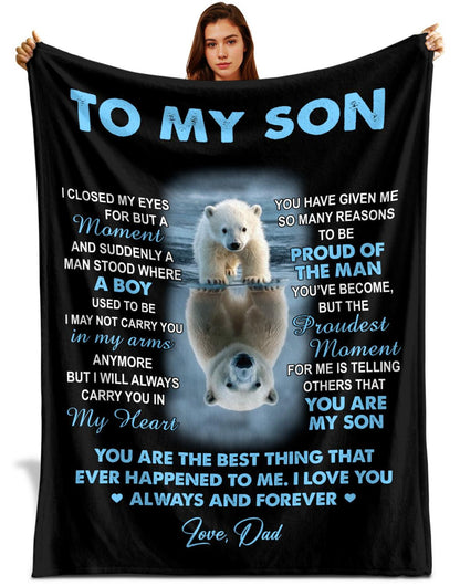Special Gift For Your Son Blanket - From Dad