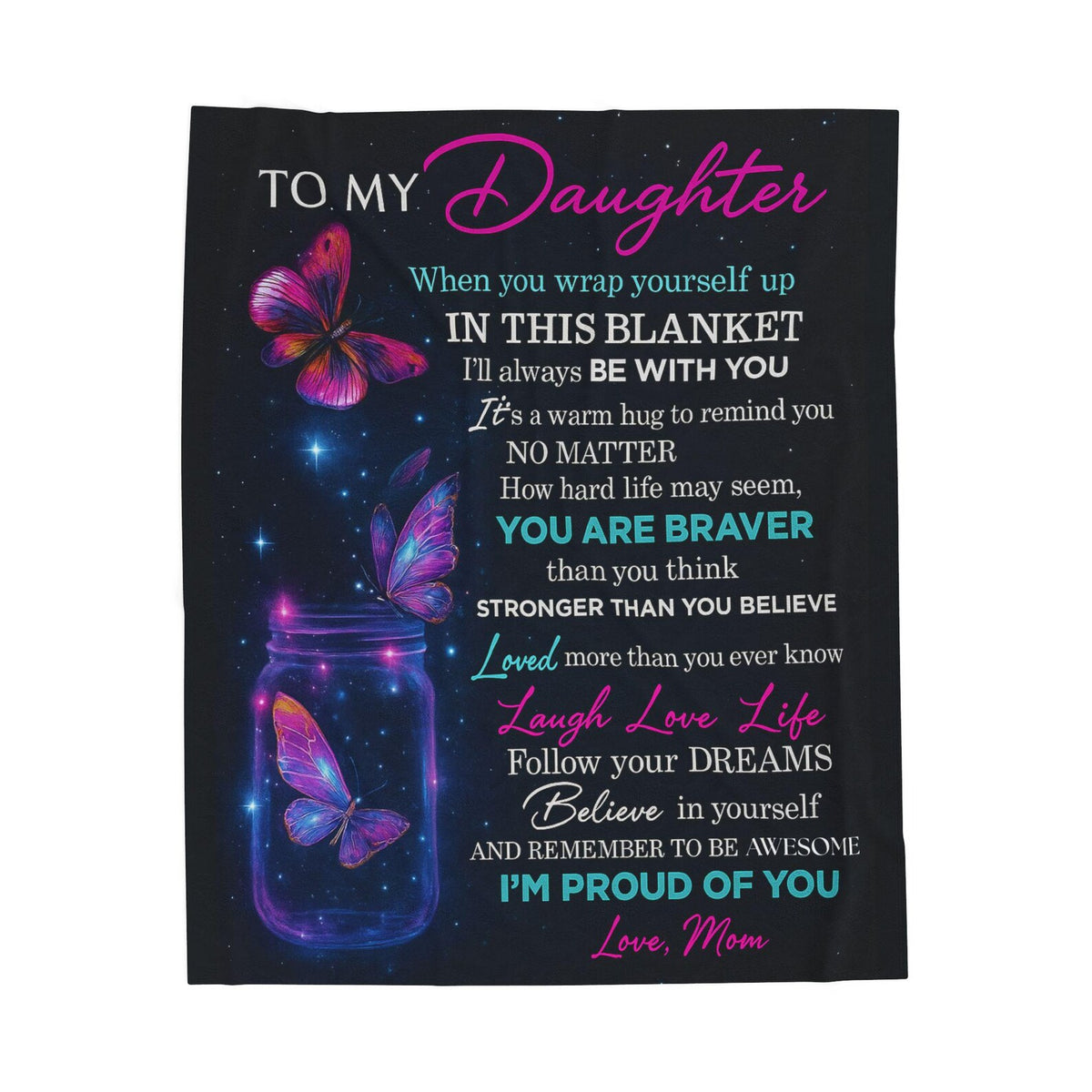 Special Gift For Your Daughter Blanket - From Mom Blanket