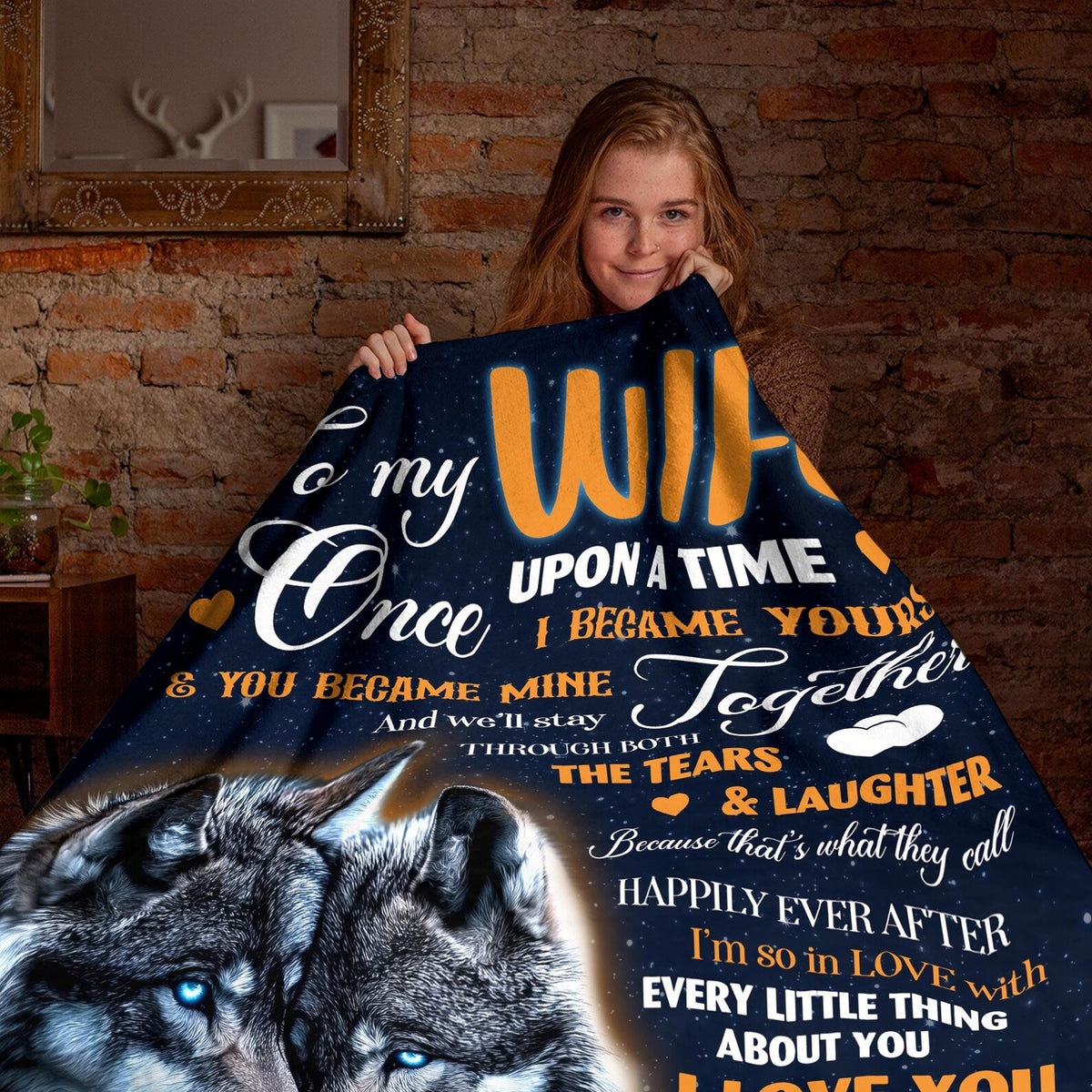 Romantic Gift Blanket For My Beautiful Wife From Husband