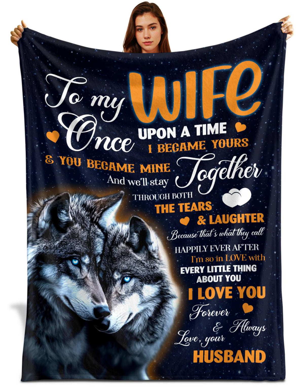 Romantic Gift Blanket For My Beautiful Wife From Husband