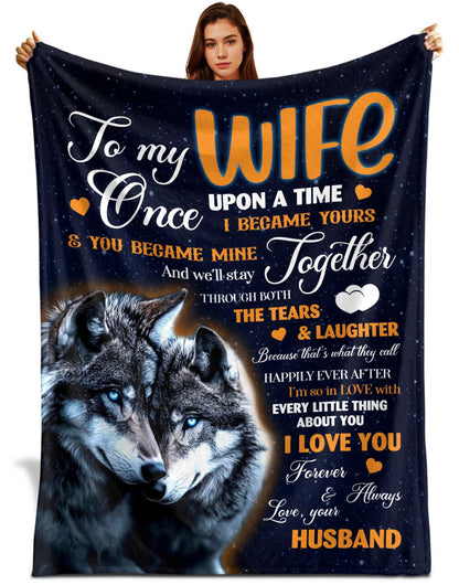 Romantic Gift Blanket For My Beautiful Wife From Husband
