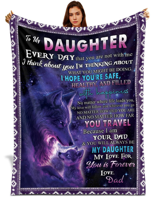 Special For Beautiful Daughter Gift Blanket - From Dad