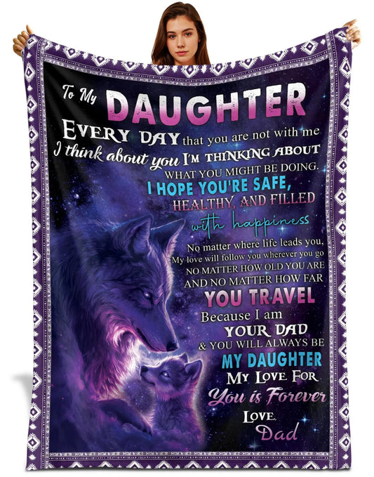 Special For Beautiful Daughter Gift Blanket - From Dad