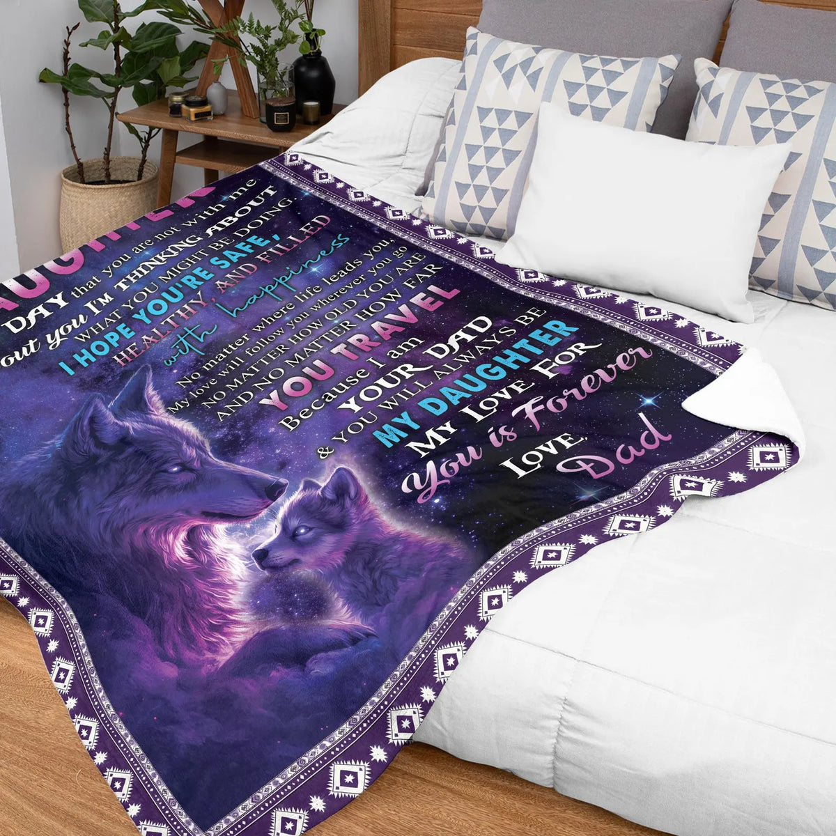 Special For Beautiful Daughter Gift Blanket - From Dad