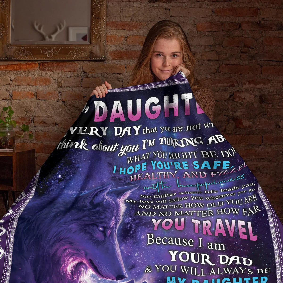 Special For Beautiful Daughter Gift Blanket - From Dad