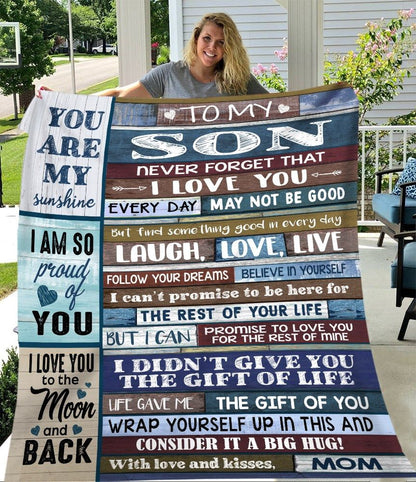 Special Gift For Your Son Blanket - From Mom