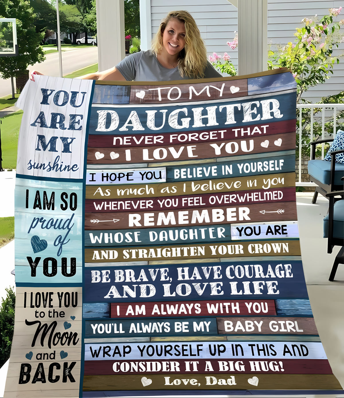 Special Gift For Your Daughter Blanket - From Dad