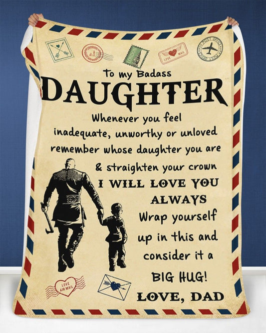 Special Daughter Gift Blanket - From Dad