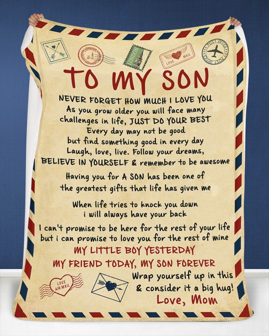 Special Son Gift Blanket - From Mom (SKU2604-314)