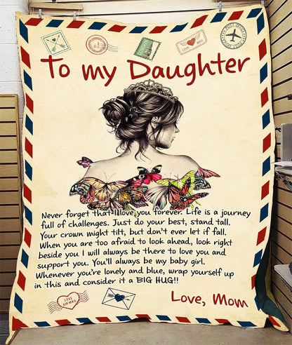 Special Daughter Gift Blanket - From Mom (SKUB12-58)