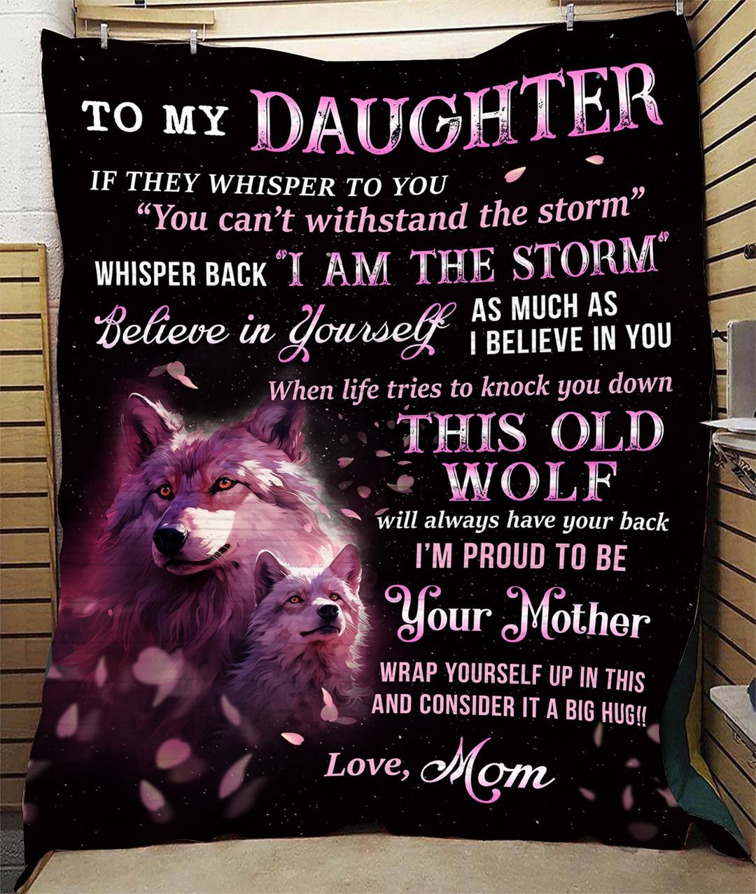Special Daughter Gift Blanket - From Mom (SKUB12-42)