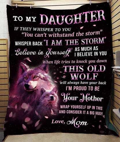 Special Daughter Gift Blanket - From Mom (SKUB12-42)