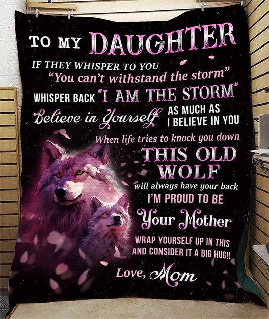 Special Daughter Gift Blanket - From Mom (SKUB12-42)