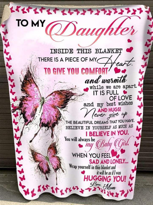 Special gift for daughter - from mom - blanket