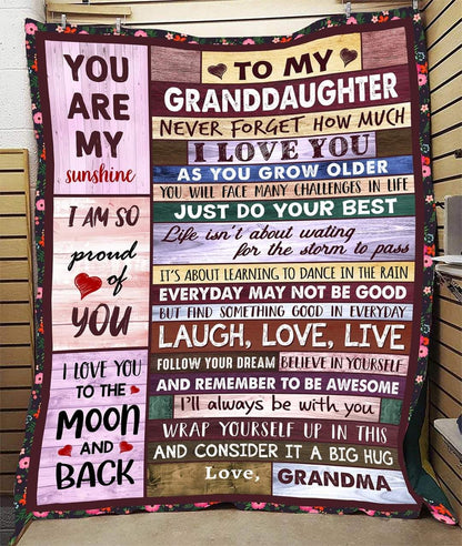 Special GrandDaughter Gift Blanket - From Grandma