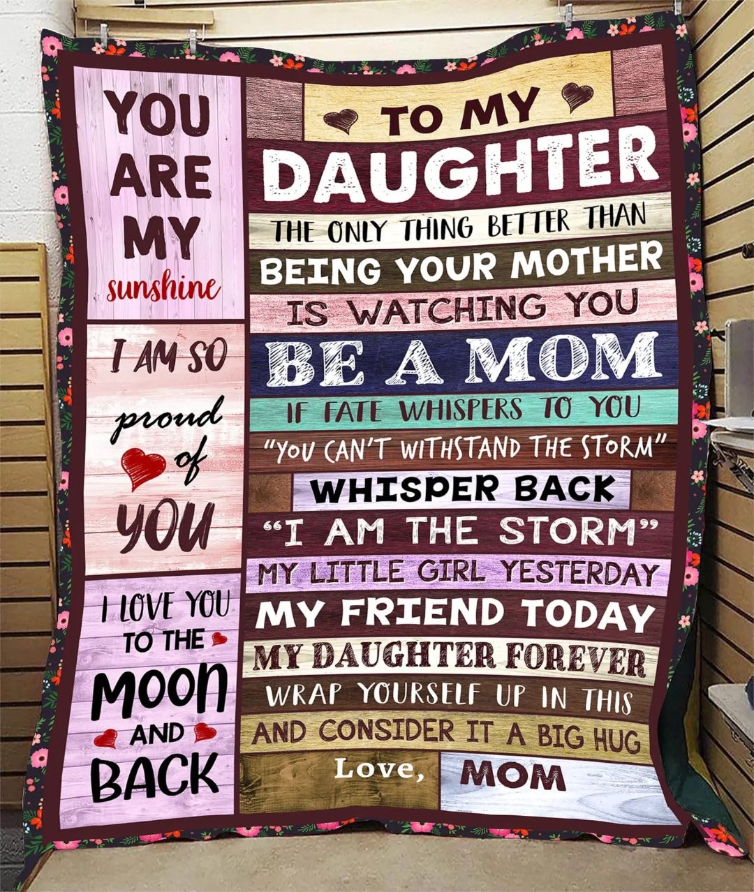 Special Mom Gift Blanket - From Daughter