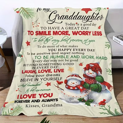 Special Gift For Your Granddaughter Blanket - From Grandma (SKUB11-35)