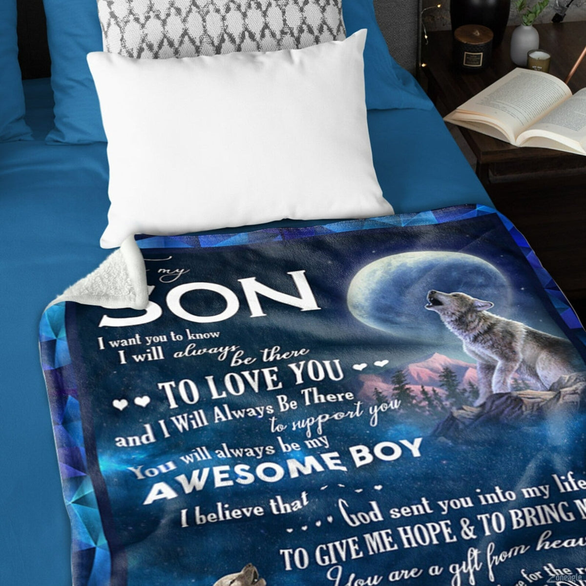 Special Gift For Your Son Blanket - From Mom (SKU2607-54)