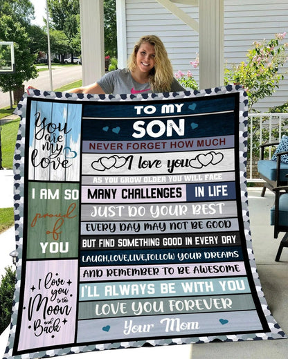 Special Gift For Your Son Blanket - From Mom
