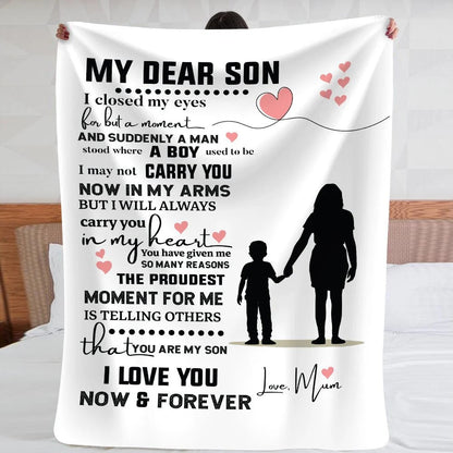 Special Gift For Your Son Blanket - From Mom