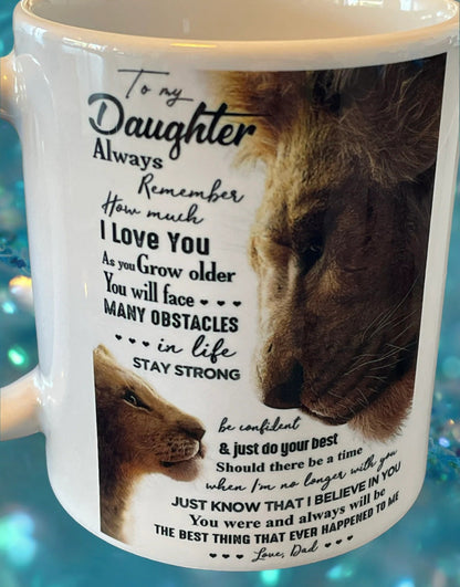 TO DAUGHTER MUG 00 - GIFT FROM DAD