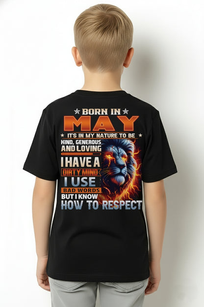 MAY - DIRTY MIND BUT KNOWS RESPECT - T SHIRT FOR STRONGMAN - TRNN05 (SKU08-84-05)