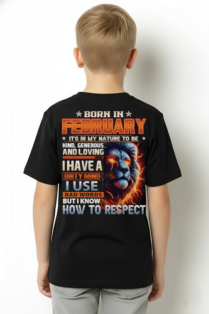 FEBRUARY - DIRTY MIND BUT KNOWS RESPECT - T SHIRT FOR STRONGMAN - TRNN02 (SKU08-84-02)
