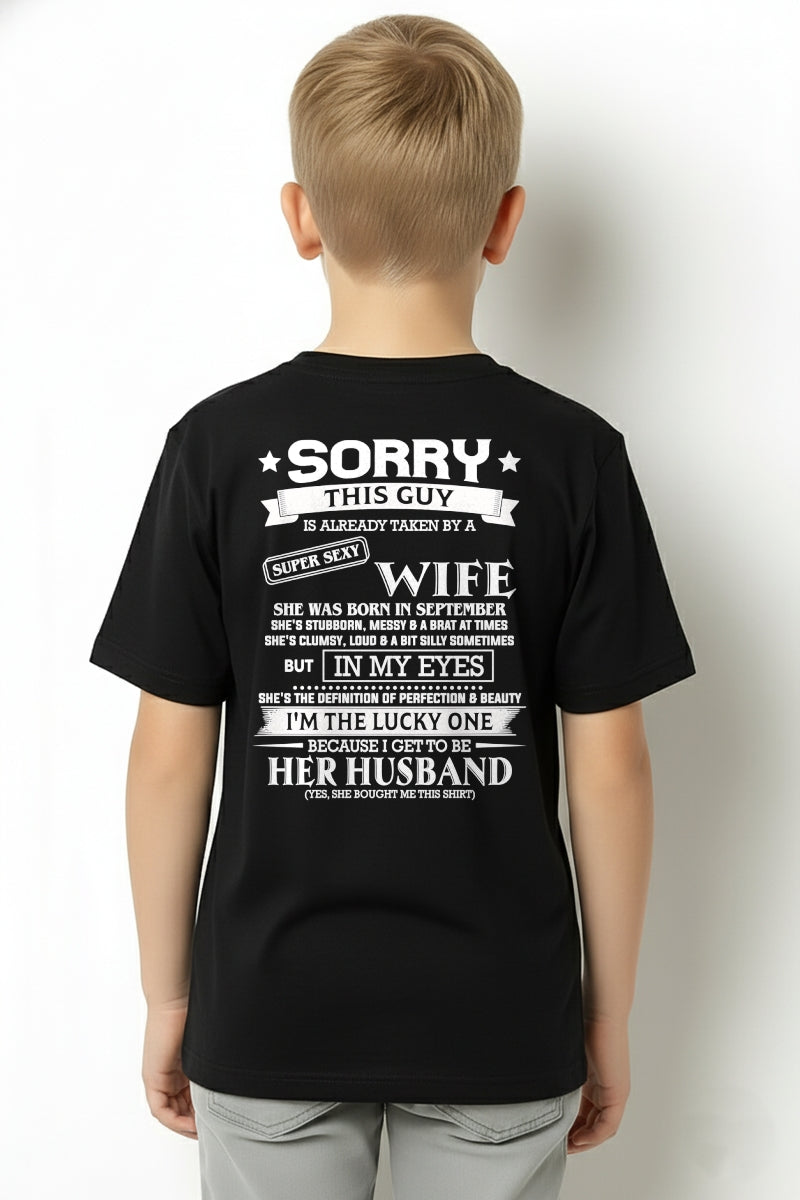 SEPTEMBER - SORRY THIS GUY IS ALREADY TAKEN BY A SUPER SEXY WIFE - TRNN09 (SKU26T-01198-09)