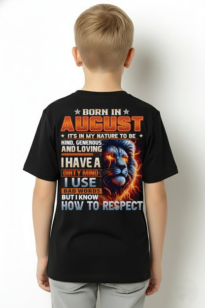 AUGUST - DIRTY MIND BUT KNOWS RESPECT - T SHIRT FOR STRONGMAN - TRNN08 (SKU08-84-08)