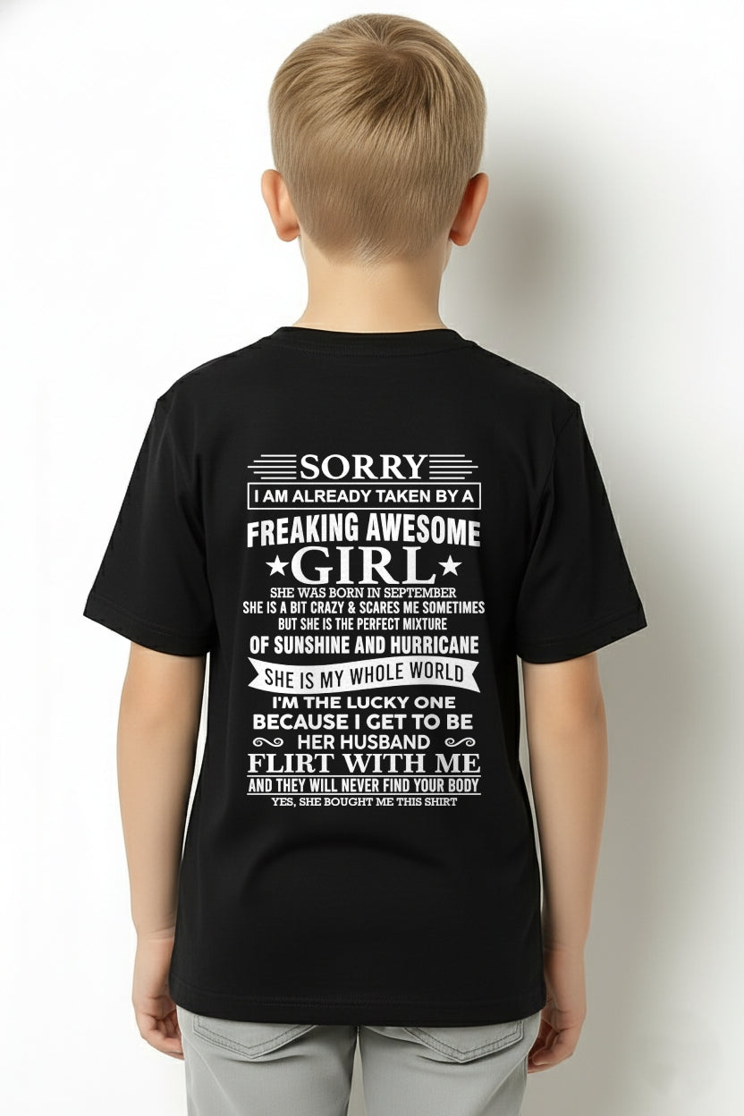 SEPTEMBER - SORRY I AM ALREADY TAKEN BY A FREAKING AWESOME GIRL - FROM WIFE - TRNN09 (SKU12-317-09)