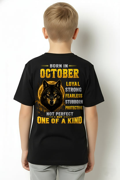 OCTOBER GUY - NOT PERFECT BUT ONE OF A KIND - T SHIRT FOR STRONGMAN - TRNN10 (SKU2607-266-10)