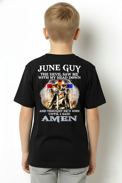 JUNE GUY - THE DEVIL SAW ME WITH MY HEAD DOWN - T Shirt For Strongman - TRNN06 (SKU26T-01315-06)