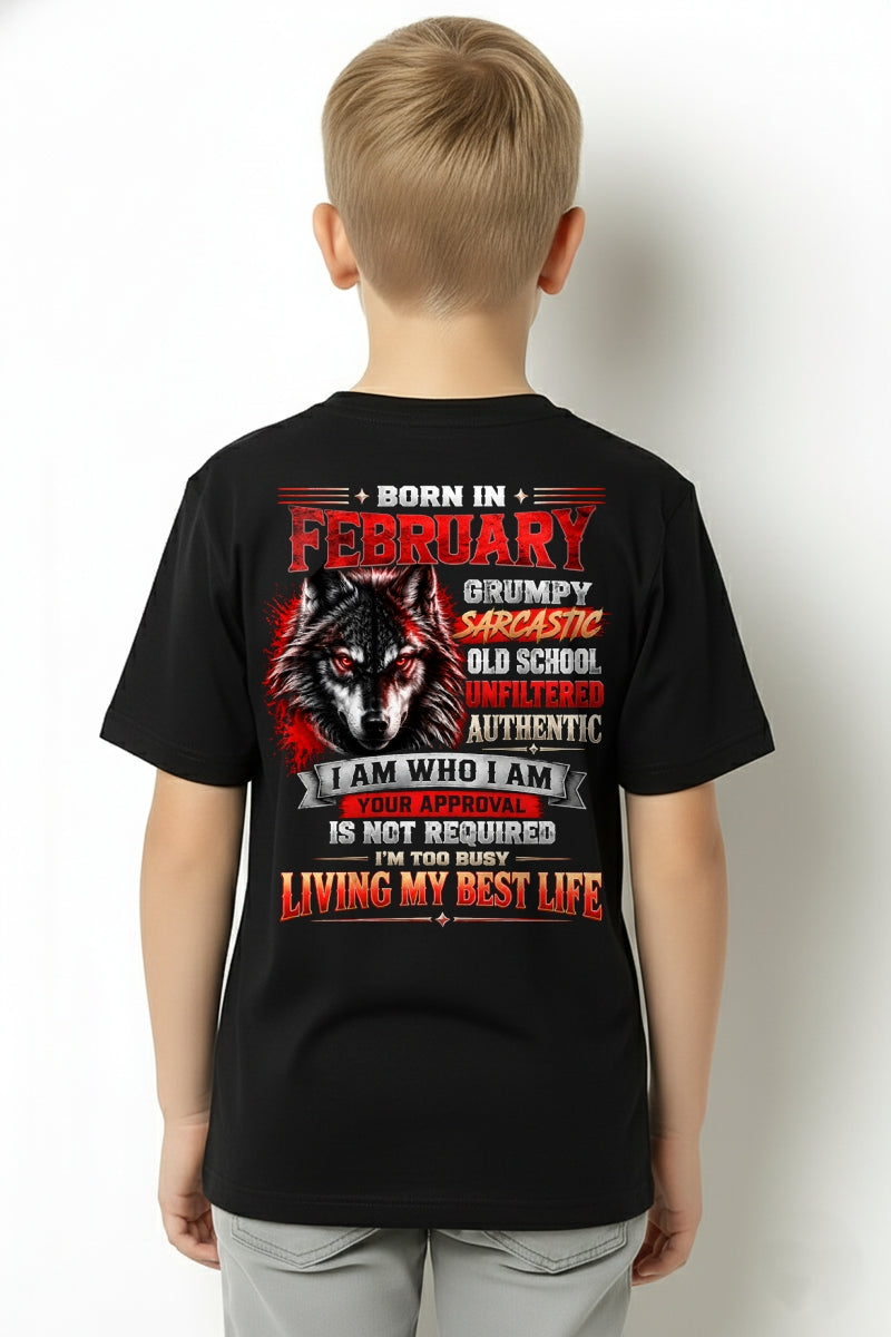 FEBRUARY - Grumpy Sarcastic Old School - T Shirt For Strongman - TRNN02 (SKU2609-318-02)