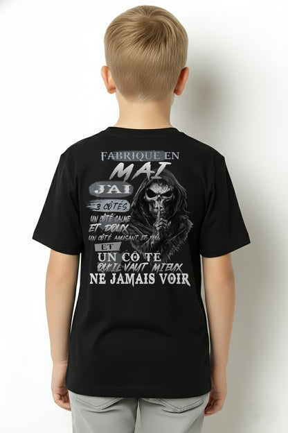 Fabriqué en Mai – J’ai 3 Côtés | T-Shirt Homme Caractère Fort - TRNN05 (SKU26T-01174-05)