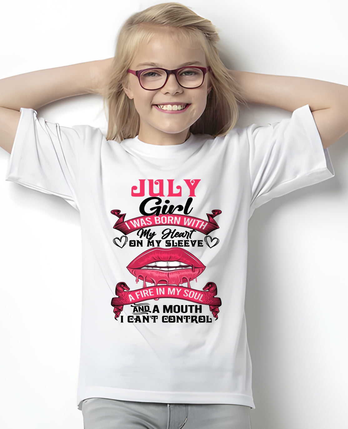 JULY QUEEN – Strong, Passionate & Unapologetically Bold - Birthday T Shirt For Woman - TRNN07 (SKU2603-255-07)