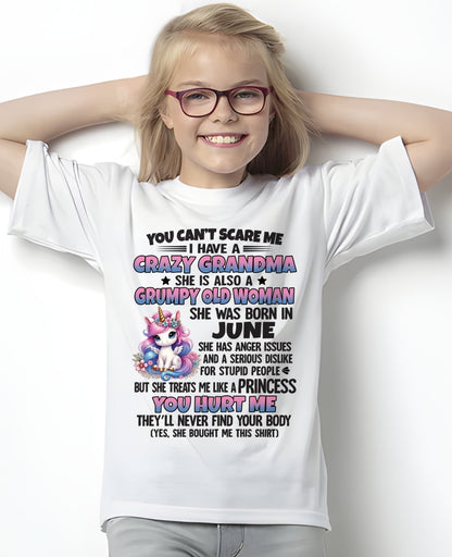 JUNE - YOU CAN'T SCARE ME - GIFT FROM GRANDMA FOR GRANDDAUGHTER - TRNN06 (SKU09-106-06)