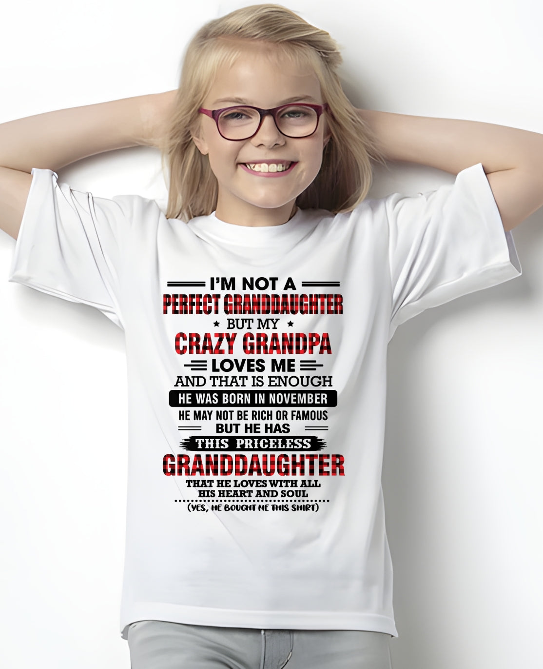 NOVEMBER - PRICELESS GRANDDAUGHTER - FROM GRANDPA - TRNN11 (SKU2608-446-11)