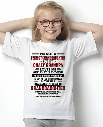 NOVEMBER - PRICELESS GRANDDAUGHTER - FROM GRANDPA - TRNN11 (SKU2608-446-11)
