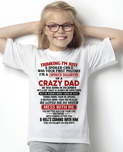DECEMBER - THINKING I'M JUST A SPOILED DAUGHTER OF A CRAZY DAD - FROM DAD - TRNN12 (SKU26T-01223-12)