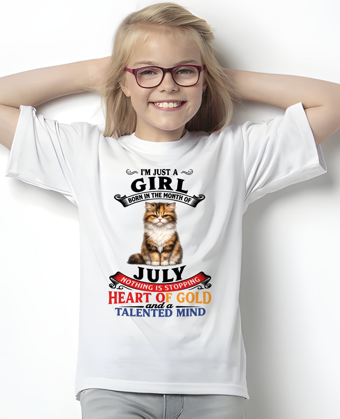 JULY - NOTHING IS STOPPING THIS FLAMING SOUL - Birthday T Shirt For Woman - TRNN07 (SKU2605-74-07)